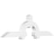 Ekena Millwork Ericson Architectural Grade PVC Gable Bracket, 96"W x 28"H x 6"D x 6"F, 7/12 Pitch GBP096X28X0606ERI00 - alternate 1